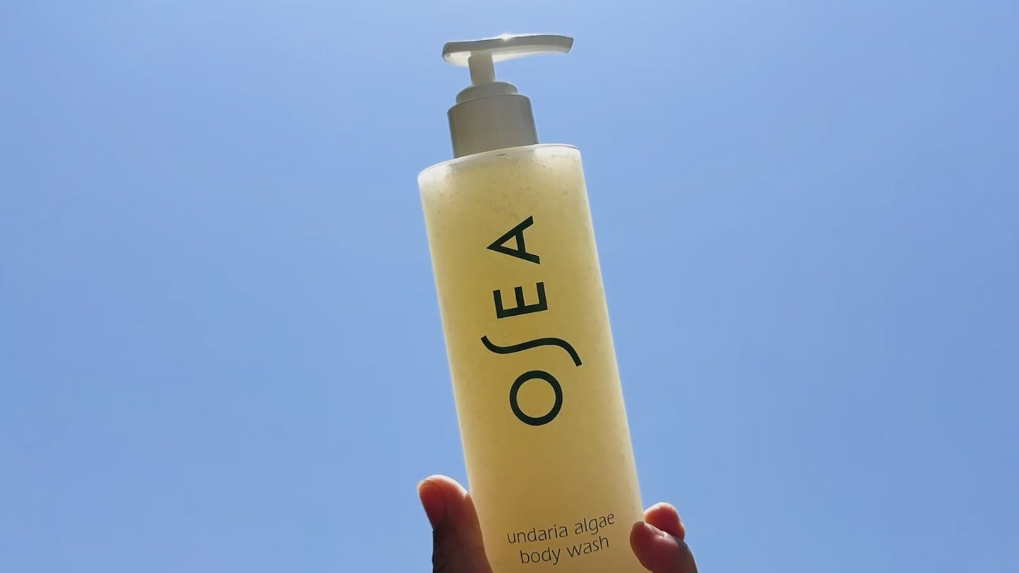 OSEA Undaria Algae Body Wash clinical results or before and after visual for OSEA clean beauty shoppers at My Wrinkles Gone