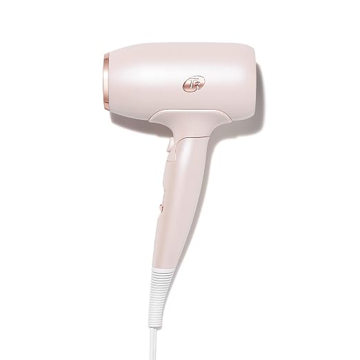 T3 T3 Afar Dual Voltage Travel Hair Dryer Satin Blush product image 1