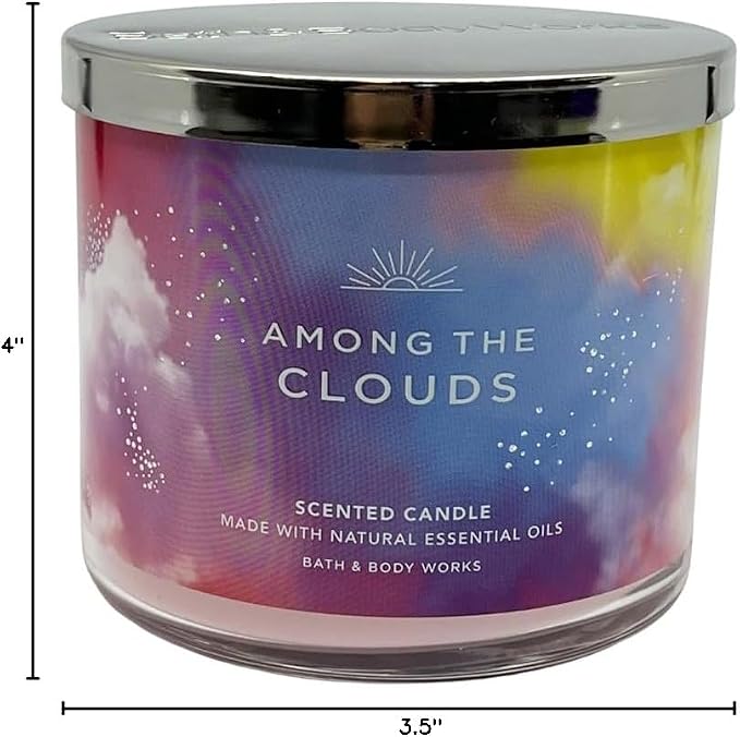 AMONG THE CLOUDS Bath & Body Works 3 Wick Candle alternate view 4