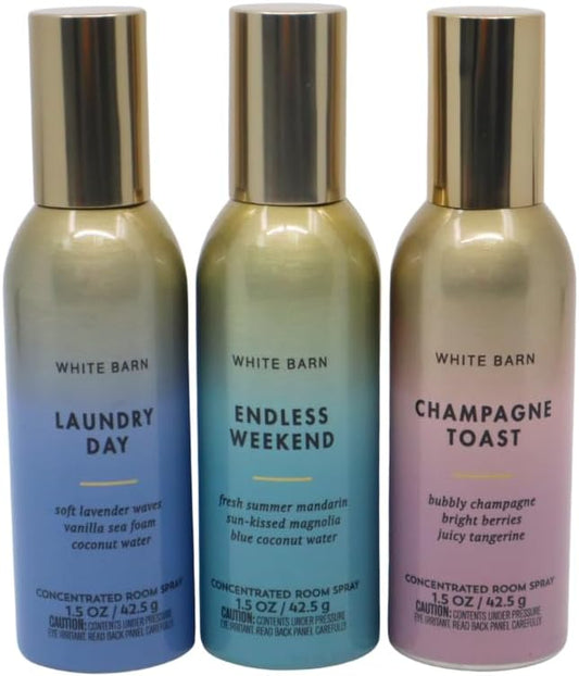 Bath & Body Works LAUNDRY DAY, CHAMPAGNE TOAST & ENDLESS WEEKEND Room Spray