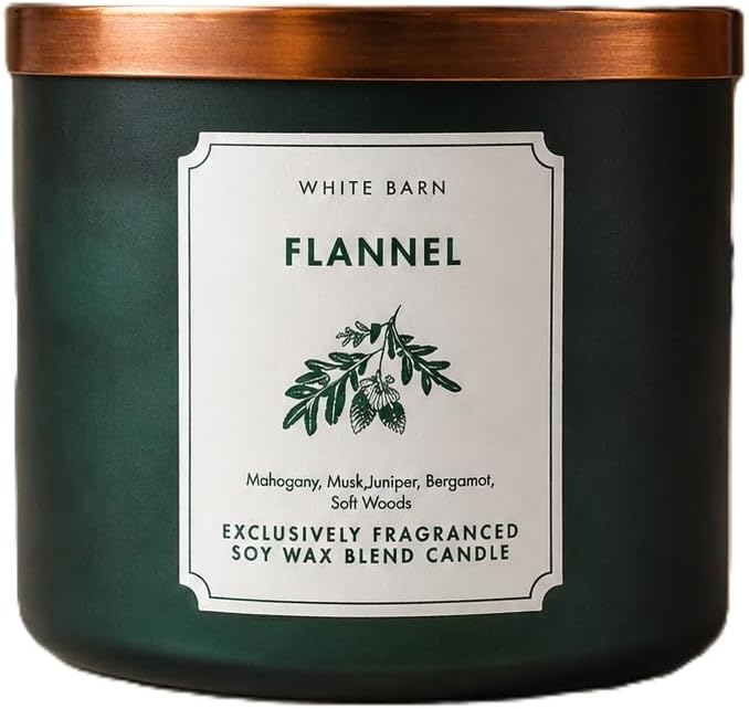 FLANNEL Bath & Body Works 3 Wick Candle