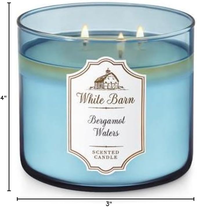 BERGAMOT WATERS Bath & Body Works 3 Wick Candle alternate view 3