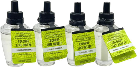 COCONUT LIME BREEZE Bath & Body Works Wallflowers Refill 4-Pack