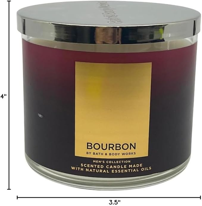 BOURBON Bath & Body Works 3 Wick Candle alternate view 4