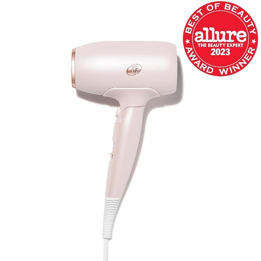 T3 T3 Afar Dual Voltage Travel Hair Dryer Satin Blush product image 2