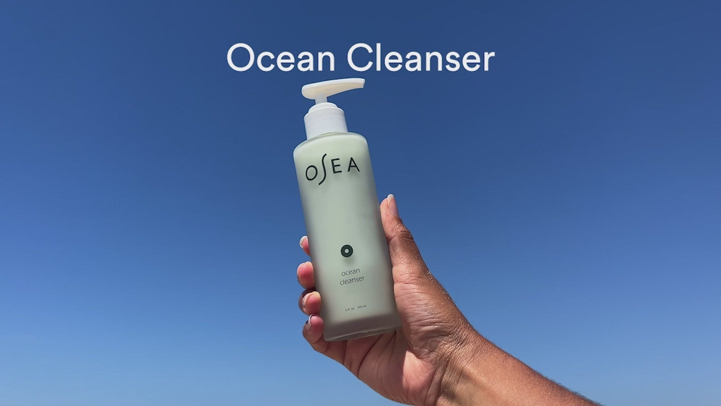 OSEA Ocean Cleanser ingredients or lifestyle product image for OSEA clean beauty shoppers at My Wrinkles Gone