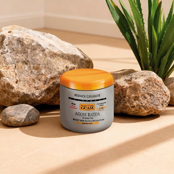 GUAM FIR Fast-Action Seaweed Mud Body Wrap with Tourmaline, premium Italian marine skincare presentation