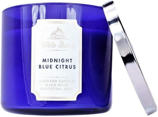MIDNIGHT BLUE CITRUS Bath & Body Works 3 Wick Candle