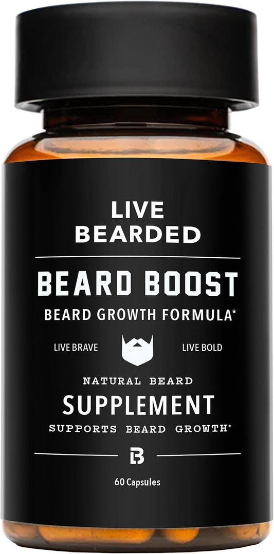 LIVE BEARDED  Beard Boost Beard Growth Vitamins 30 Day Supply product image 1