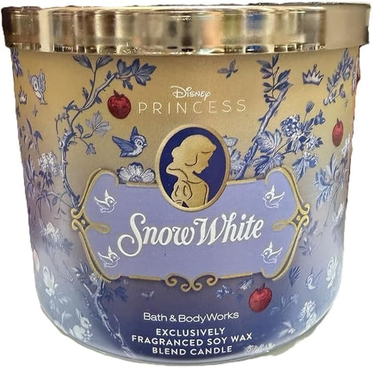 SNOW WHITE Bath & Body Works 3 Wick Candle