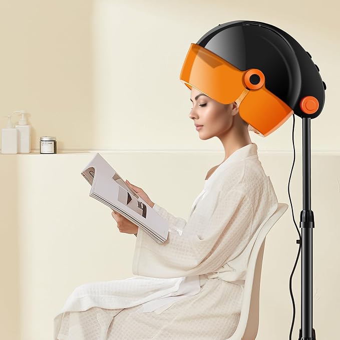 VEVOR VEVOR Ionic Hooded Hair Dryer 1875W Black product image 8