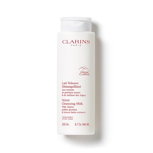 CLARINS Velvet Cleansing Milk main product image for a luxury facial cleansing routine