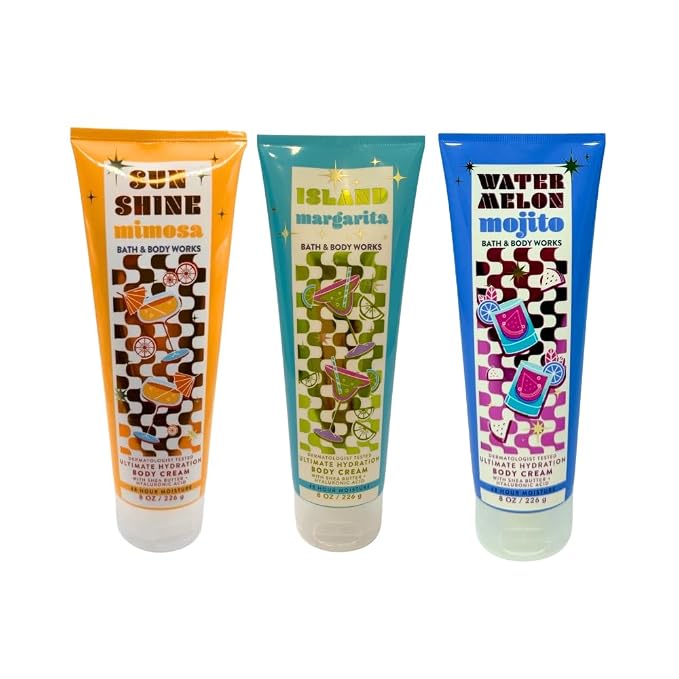 Bath & Body Works SUNSHINE MIMOSA, ISLAND MARGARITA & WATERMELON MOJITO Body Cream