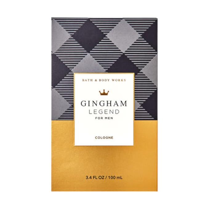 Bath & Body Works GINGHAM LEGEND Men’s Cologne 3.4 fl oz bottle