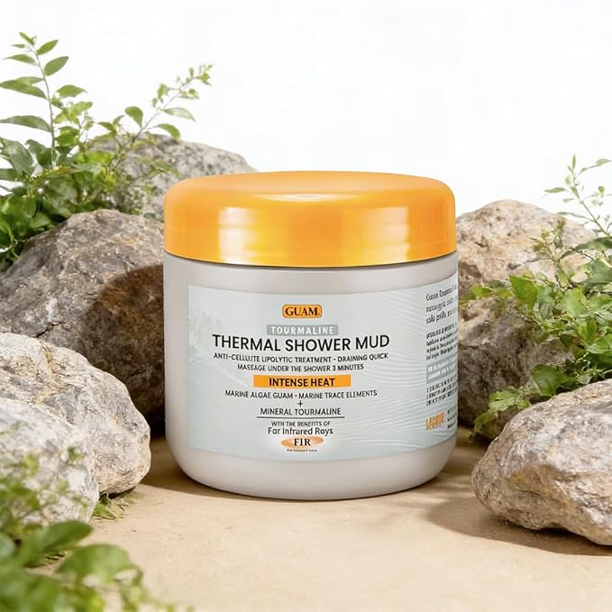 GUAM FIR 3-Minute Thermal Seaweed Mud Shower Mask - 1.1 lb, how-to-use and application details