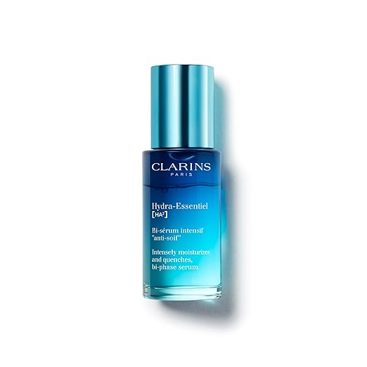 CLARINS Hydra-Essentiel Bi-Phase Serum main product image for anti-aging hydration firmness and radiance