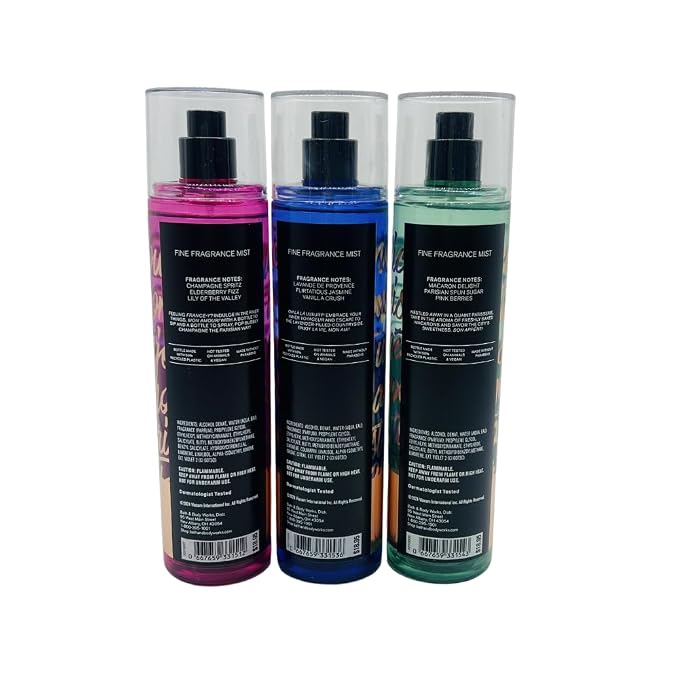 CHAMPAGNE IN PARIS LAVENDER LUXE MACARON CLOUD Bath & Body Works Fragrance Mist 3 Pack alternate view 4
