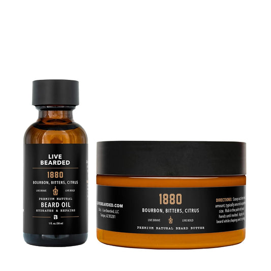 LIVE BEARDED Beard Oil and Butter Grooming Kit 1880 product image 1