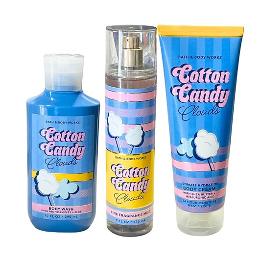 COTTON CANDY CLOUDS Bath & Body Works 3 Step Body Care Set product image 3