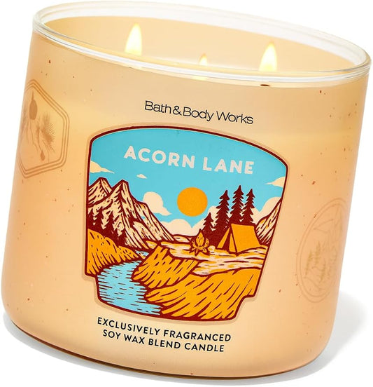ACORN LANE Bath & Body Works 3 Wick Candle