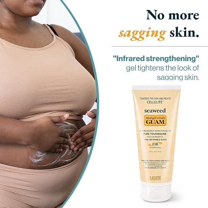 GUAM FIR Strengthening Seaweed Gel Cream for Body - 200 ml, product packaging and container