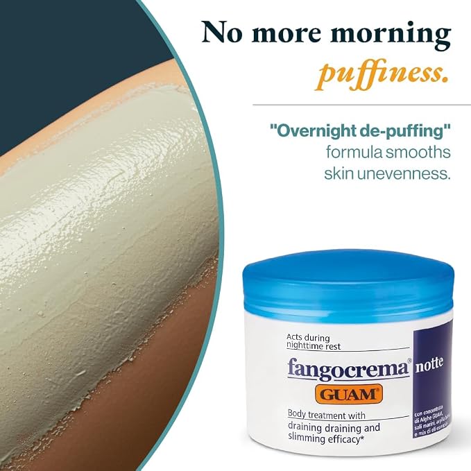 GUAM Fangocrema Notte Overnight Seaweed Firming Body Cream - 6.7 oz, product packaging and container