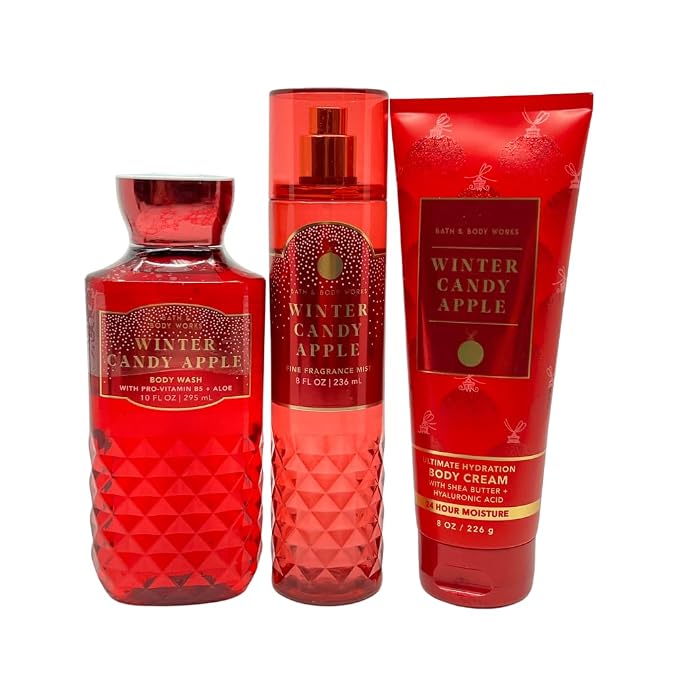 Bath & Body Works WINTER CANDY APPLE Body Care Set - alternate view 3