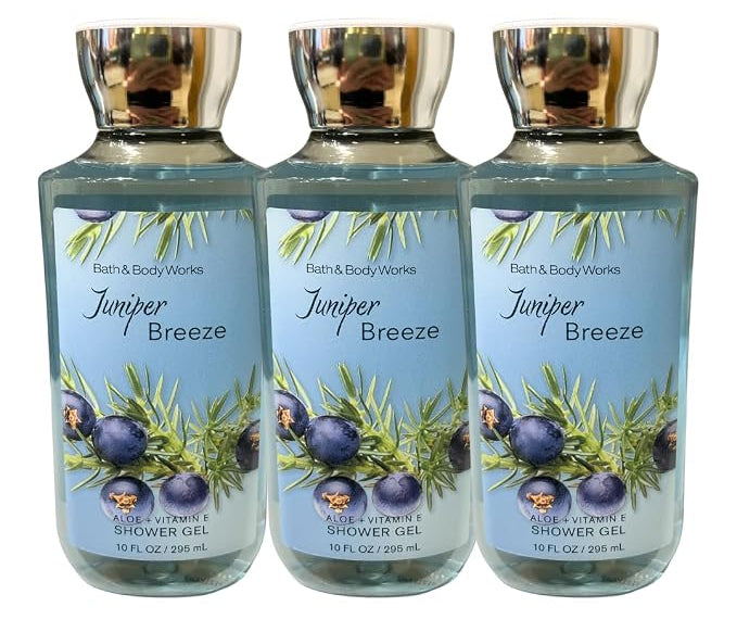 JUNIPER BREEZE Bath & Body Works Shower Gel 3-Pack 
