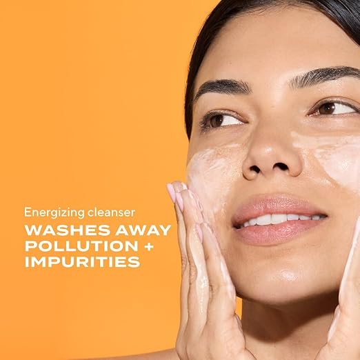 Murad Essential-C Facial Cleanser - back packaging details - Murad vitamin C foaming facial cleanser