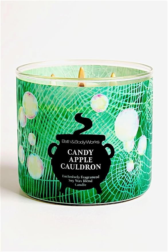 CANDY APPLE CAULDRON Bath & Body Works 3 Wick Candle