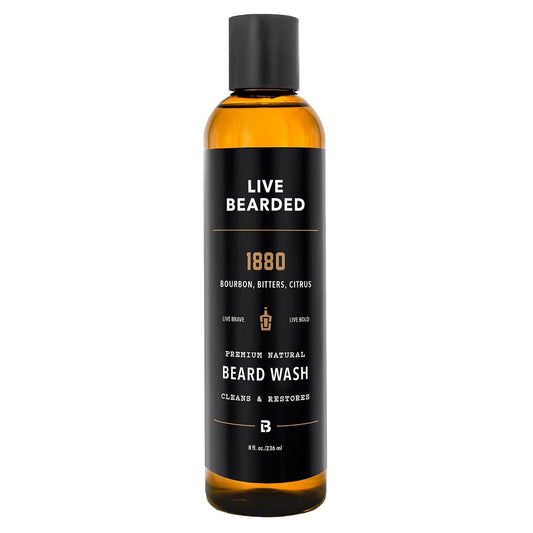 LIVE BEARDED Beard Wash 1880 8 oz product image 1