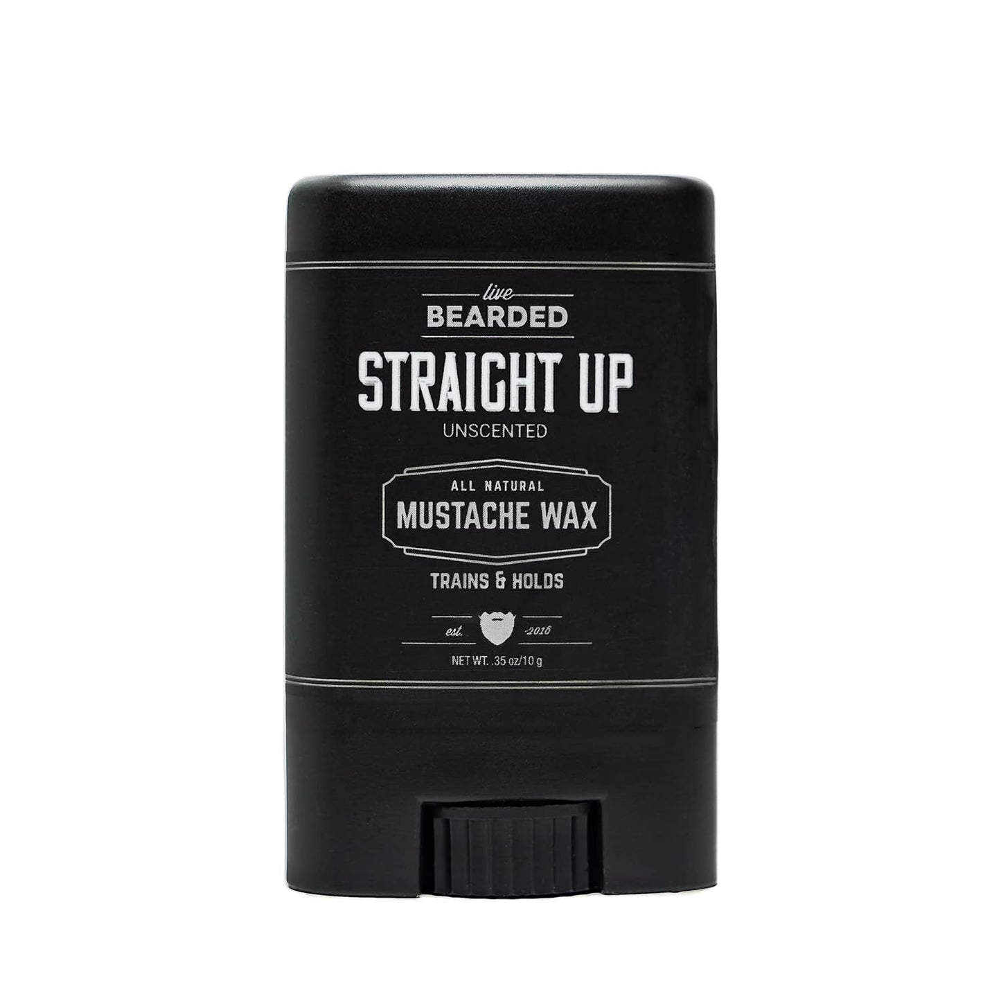 LIVE BEARDED Mustache Wax Stick Straight Up 0.35 oz product image 1