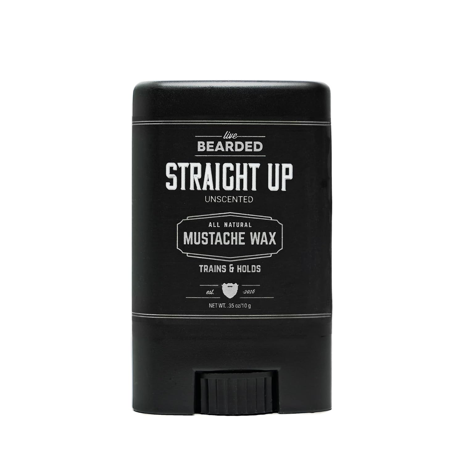 LIVE BEARDED Mustache Wax Stick Straight Up 0.35 oz product image 1