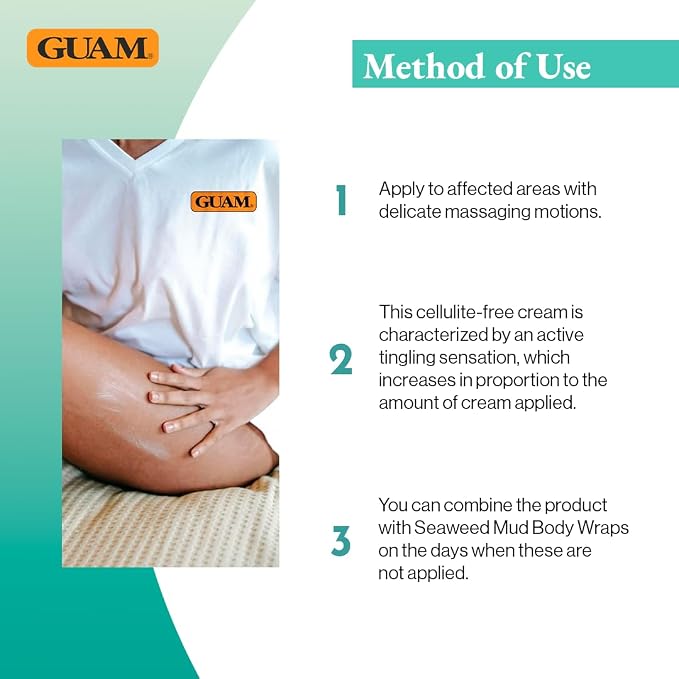 GUAM Fangocrema FIR Firming Hot Gel with Seaweed & Caffeine - 10.5 oz, how-to-use and application details