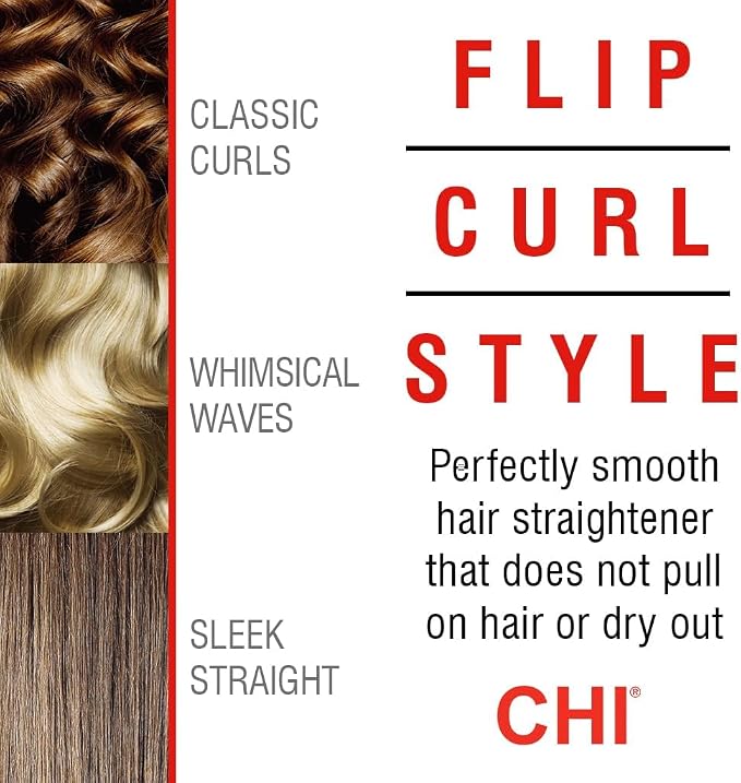 CHI CHI Tourmaline Ceramic Flat Iron Hair Straightener 1 Inch Pure Pink product image 7