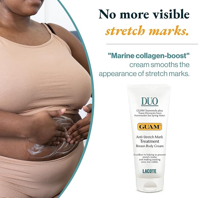 GUAM DUO Stretch Mark & Firming Body Cream with Seaweed - 200 ml, how-to-use and application details