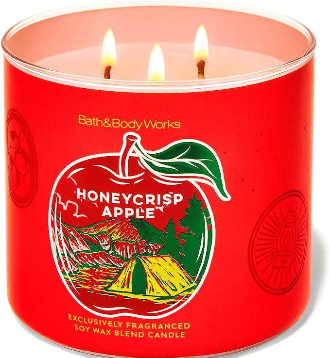 HONEYCRISP APPLE Bath & Body Works 3 Wick Candle