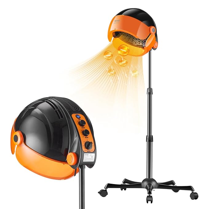 VEVOR VEVOR Ionic Hooded Hair Dryer 1875W Black product image 1