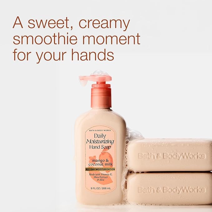 Mango & Coconut Milk Bath & Body Works Daily Moisturizing Hand Soap 3 Pack alternate product view 2