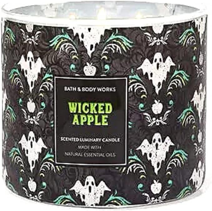 WICKED APPLE Bath & Body Works 3 Wick Candle