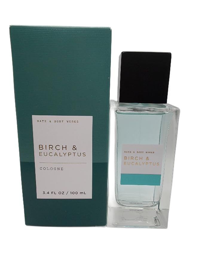 Bath & Body Works BIRCH & EUCALYPTUS Men’s Cologne 3.4 fl oz bottle
