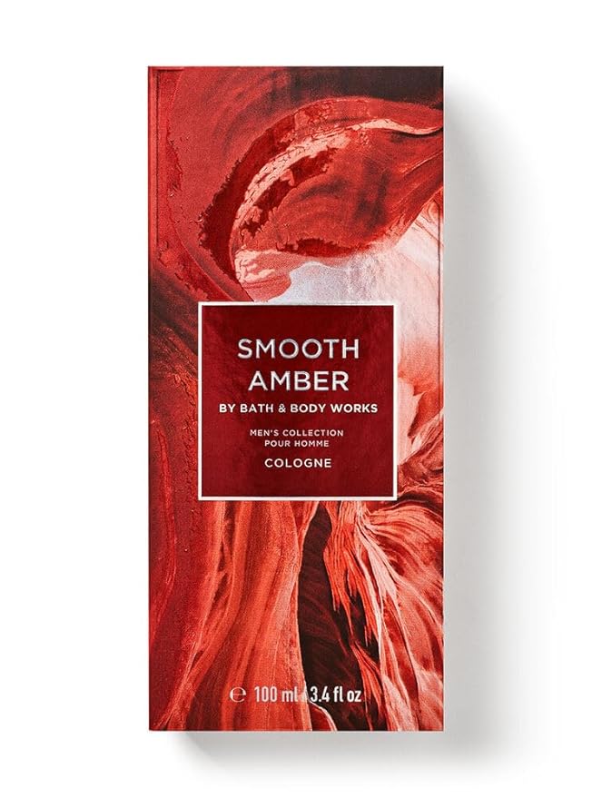 Bath & Body Works SMOOTH AMBER Men’s Cologne 3.4 fl oz bottle