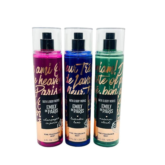 CHAMPAGNE IN PARIS LAVENDER LUXE MACARON CLOUD Bath & Body Works Fragrance Mist 3 Pack alternate view 3