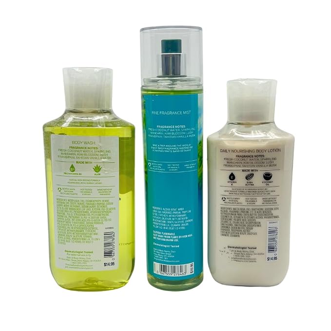 TAHITI ISLAND DREAM Bath & Body Works 3 Step Body Care Set product image 4