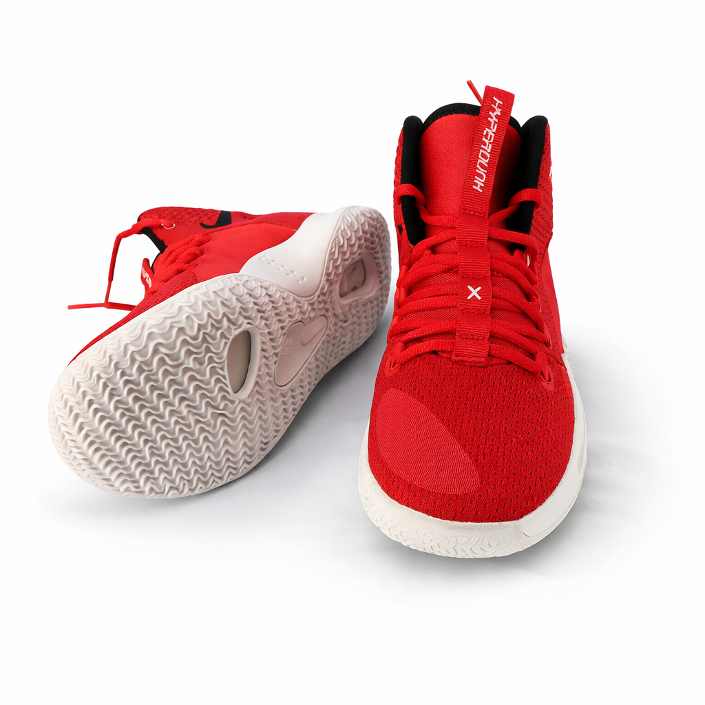 Nike Hyperdunk X TB Basketball Shoes Court Red Kids Size 3.5Y Performance Sneakers | My Wrinkles Gone