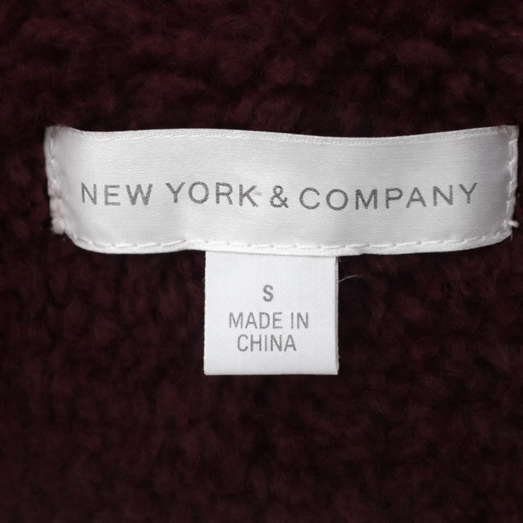 New York & Company Burgundy Faux Leather Moto Jacket Women’s Small Like New | My Wrinkles Gone