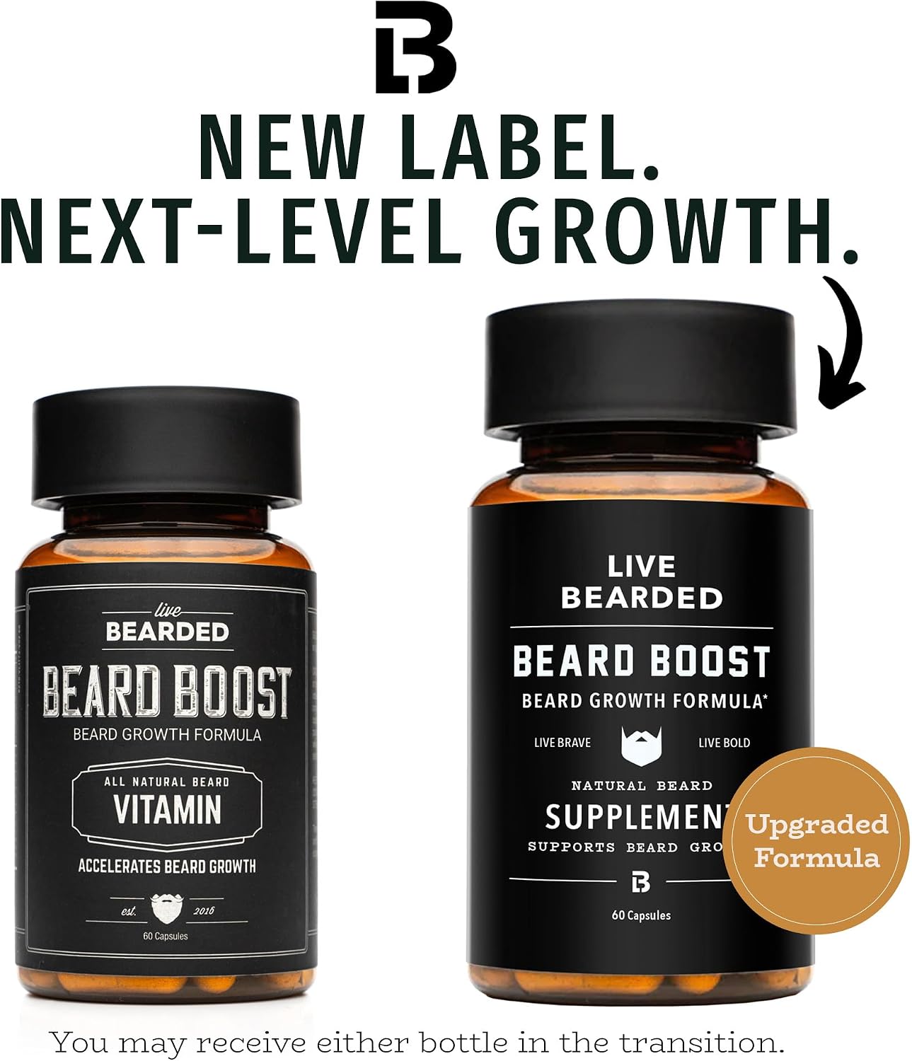 LIVE BEARDED  Beard Boost Beard Growth Vitamins 30 Day Supply product image 3