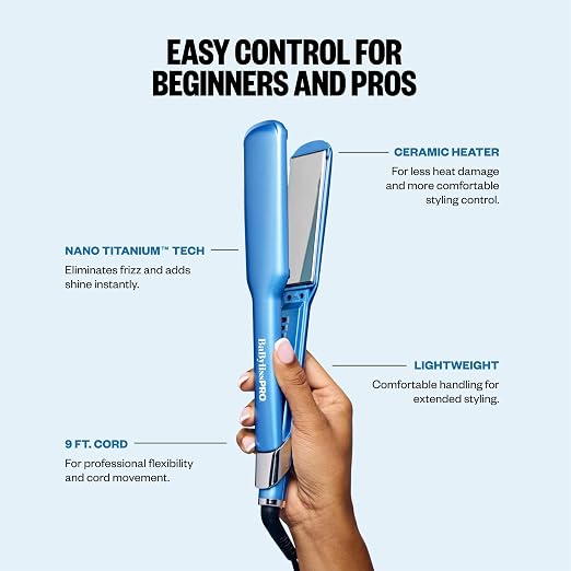 BaBylissPRO BaBylissPRO Nano Titanium Ultra Sleek Hair Straightener 1.5 Inch product image 5
