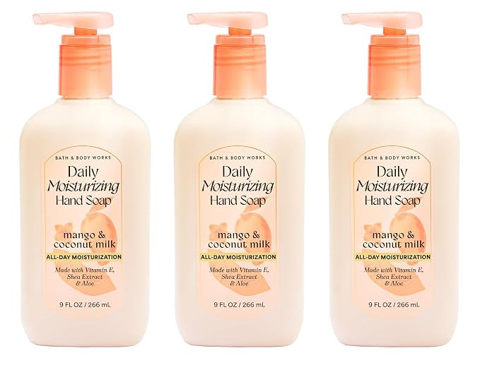 Mango & Coconut Milk Bath & Body Works Daily Moisturizing Hand Soap 3 Pack