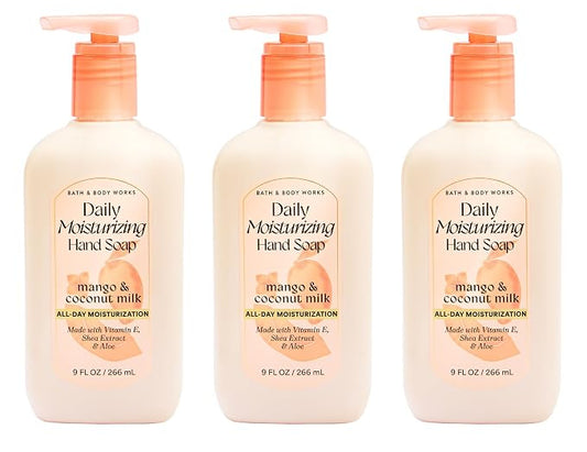 Mango & Coconut Milk Bath & Body Works Daily Moisturizing Hand Soap 3 Pack